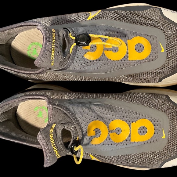 Nike ACG Zoom Air AO Gray Metallic Silver Running Shoes Sneakers Mens Size 10.5 - Picture 7 of 8